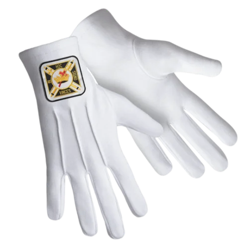 Knights Templar Commandery Gloves 