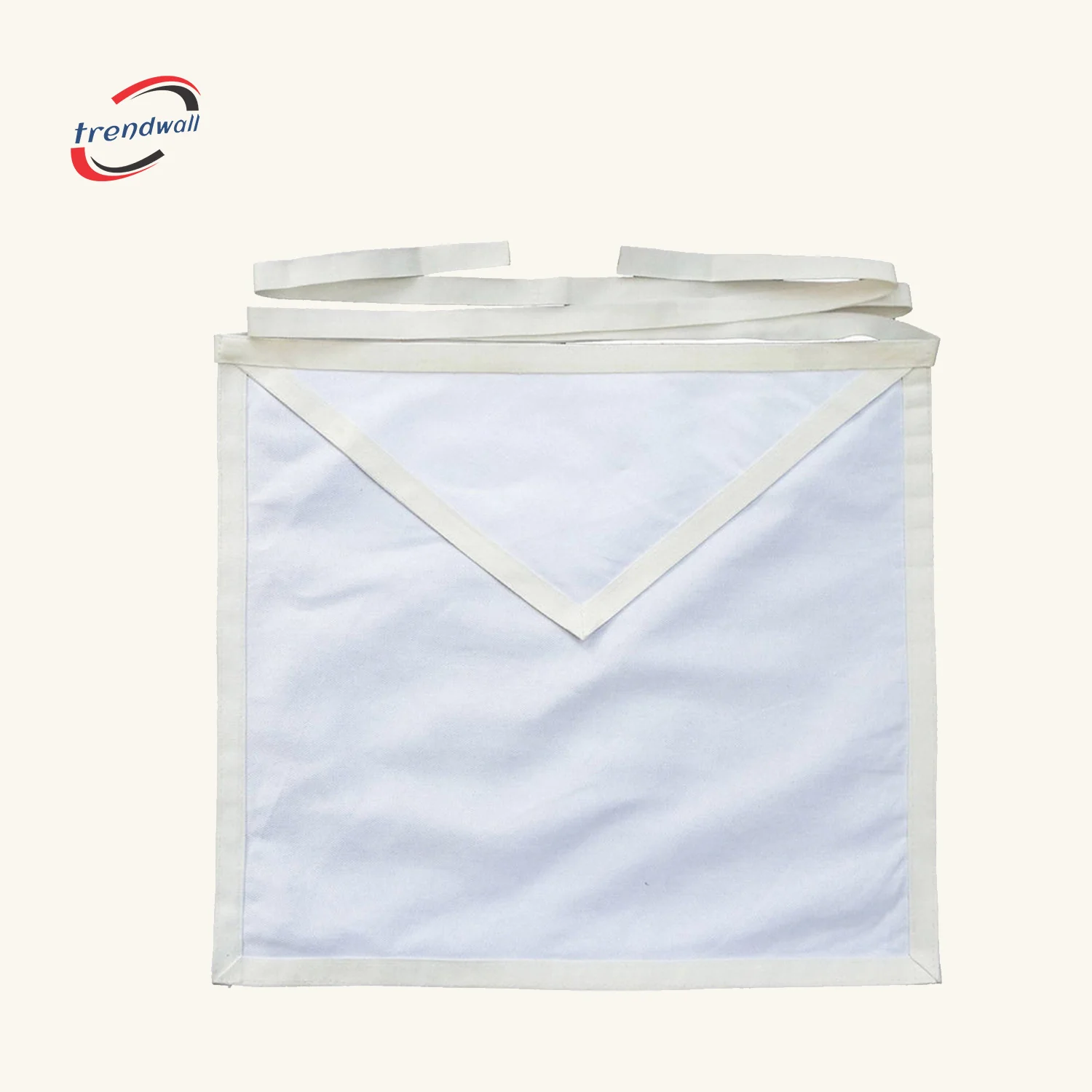 Entered Apprentice Blue Lodge Apron - All White Duck Cotton