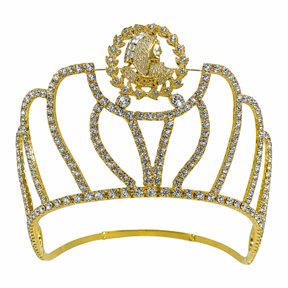 Masonic ISIS Crown in Gold – Style R, Crystal Rhinestones