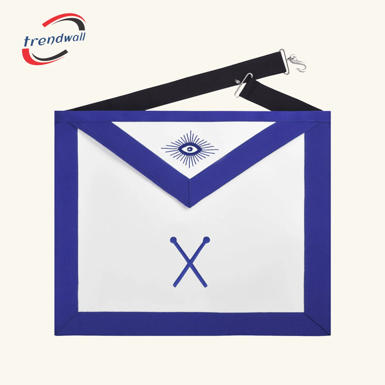 Master of Ceremonies Blue Lodge Officer Apron - Royal Blue Ribbon