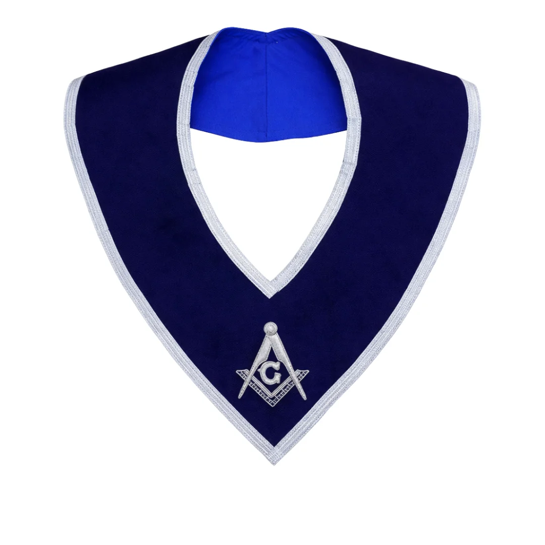 Master Mason Blue Lodge Collar - Dark Blue Velvet