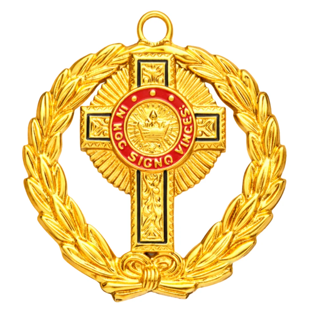 Past Grand Commander Knights Templar Commandery Officer Collar Jewel