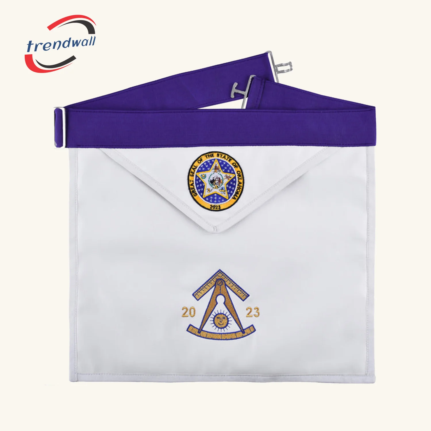 Past Master Blue Lodge California Regulation Apron - Great Seal