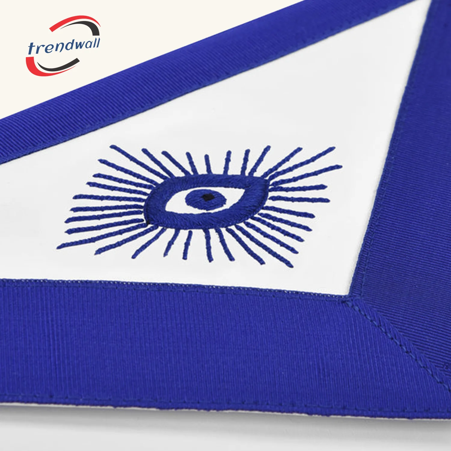 Junior Warden Blue Lodge Officer Apron - Royal Blue Borders