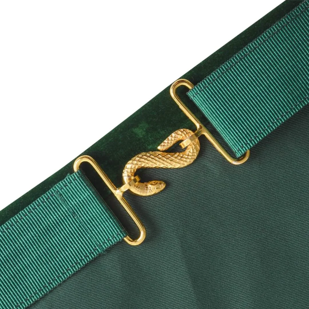 Member Allied Masonic Degrees English Regulation Apron – Green & Multi-Color