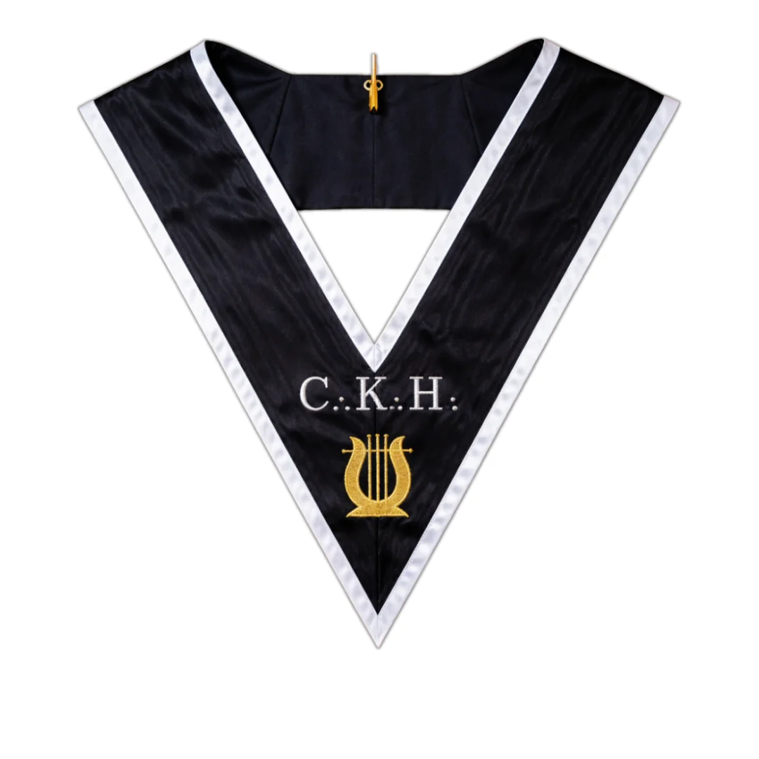 Grand Organiste 30th Degree French Collar – Black Moiré