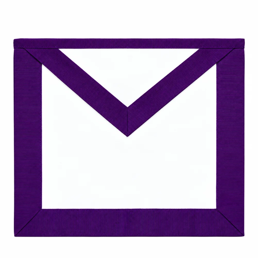 Member Council Apron - Purple & White Grosgrain