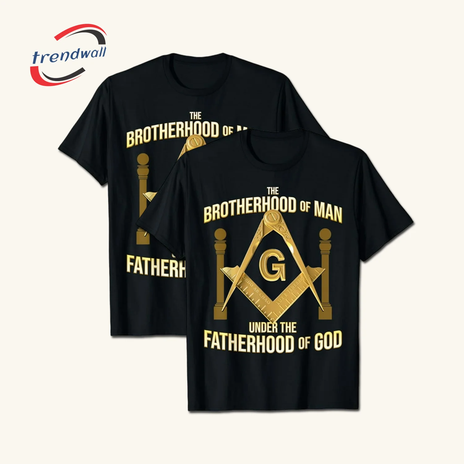 Masonic Fatherhood T-Shirt – Square & Compass "G" – Custom Lodge Name or Personal Name