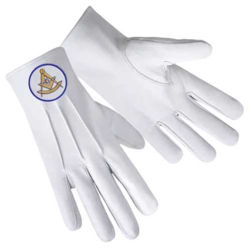 Past Master Blue Lodge California Regulation Gloves