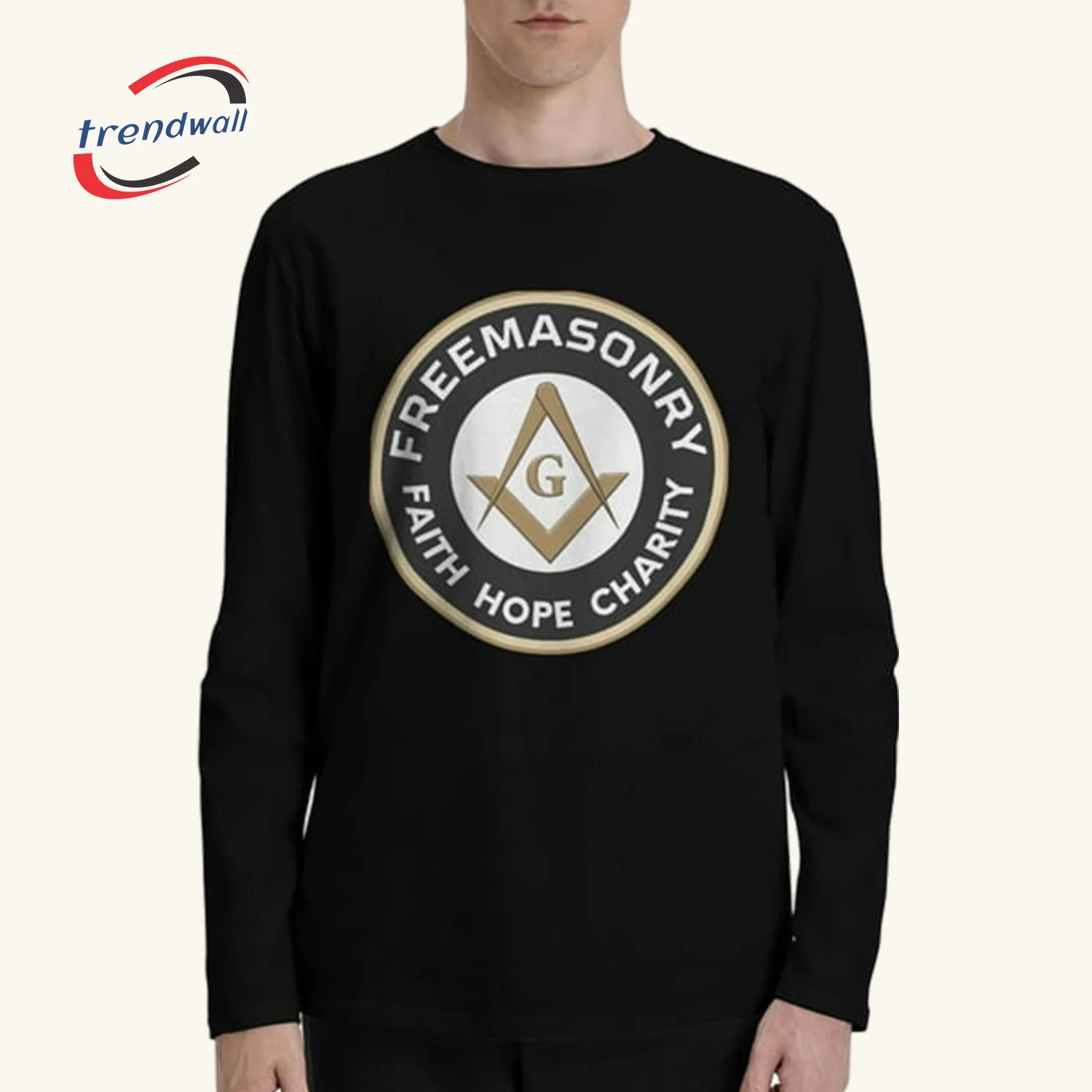 Masonic Full Sleeves T-Shirt – Freemasonry Faith Hope Charity