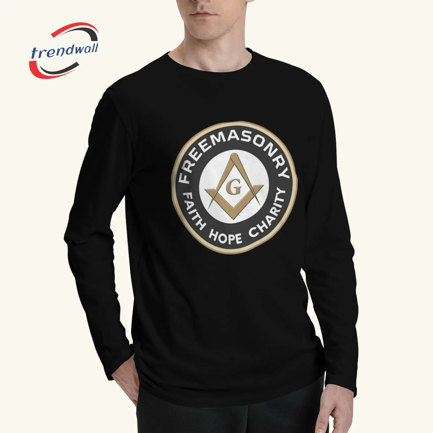 Masonic Full Sleeves T-Shirt – Freemasonry Faith Hope Charity