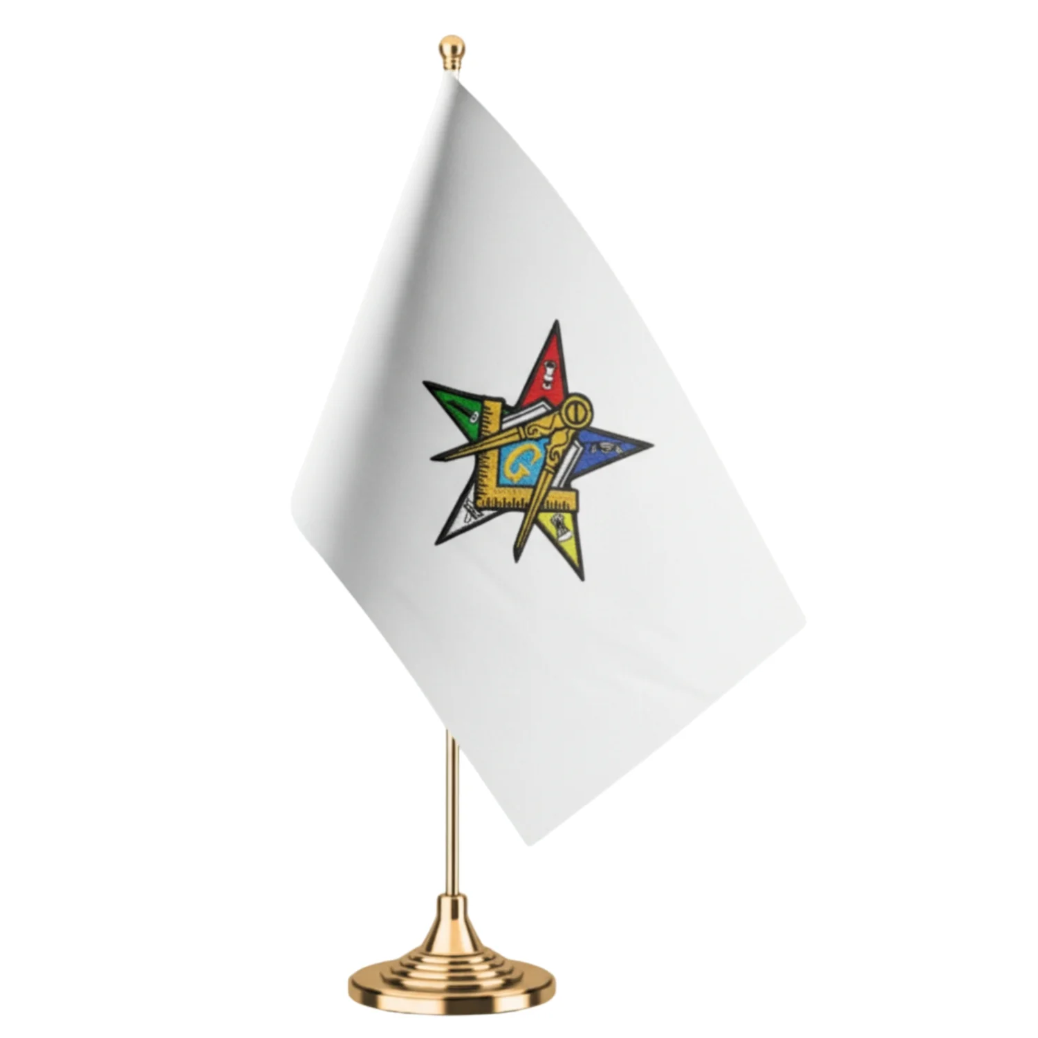 Masonic G Compass With OES Desk Flag