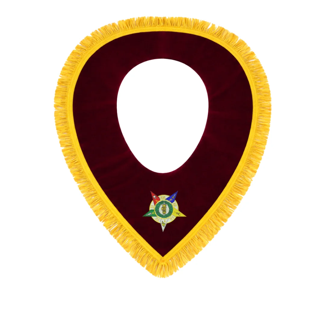 Order of the Amaranth Collar - Maroon Velvet with Yellow Braid