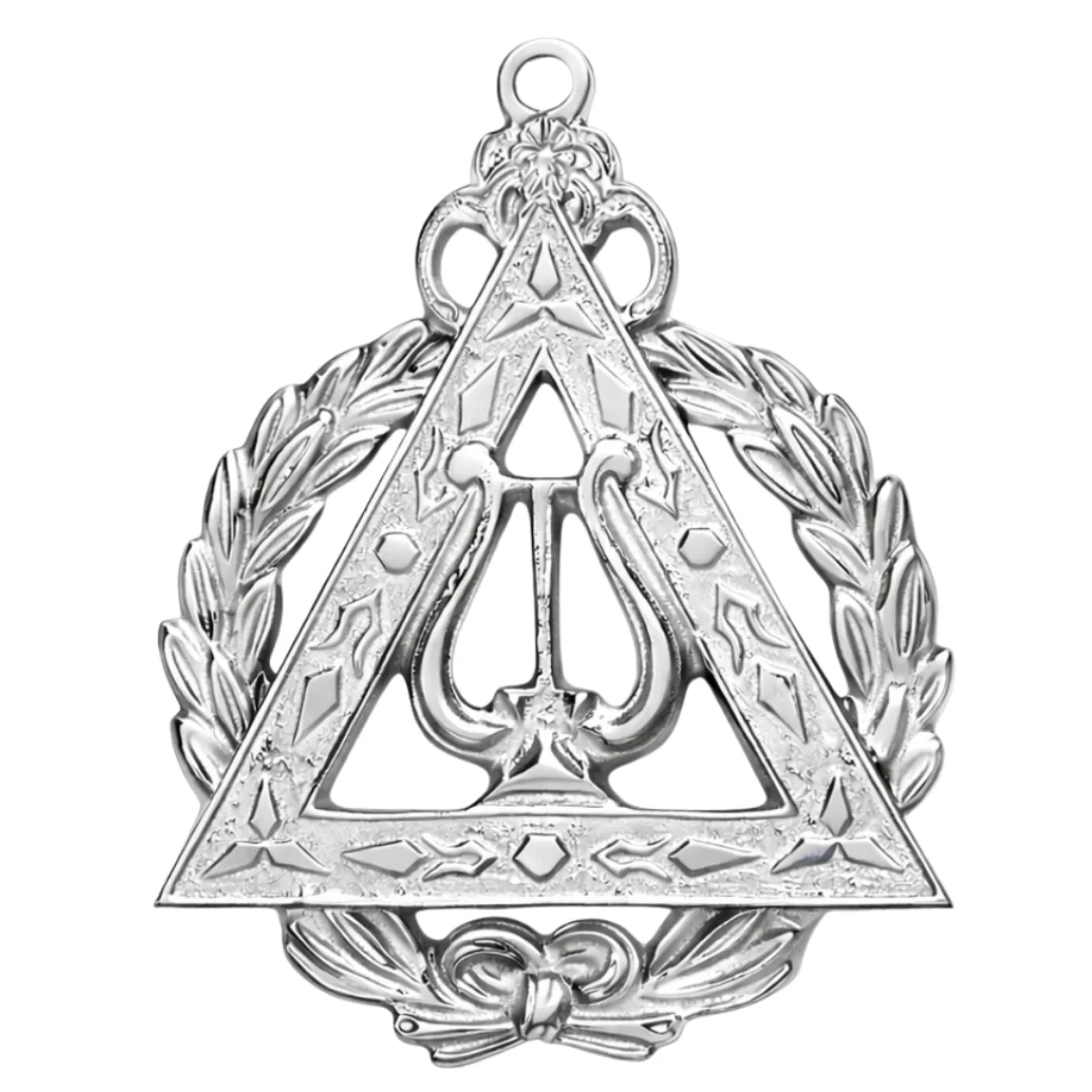 Grand Musician Royal Arch Chapter Officer Collar Jewel - Gold Metal