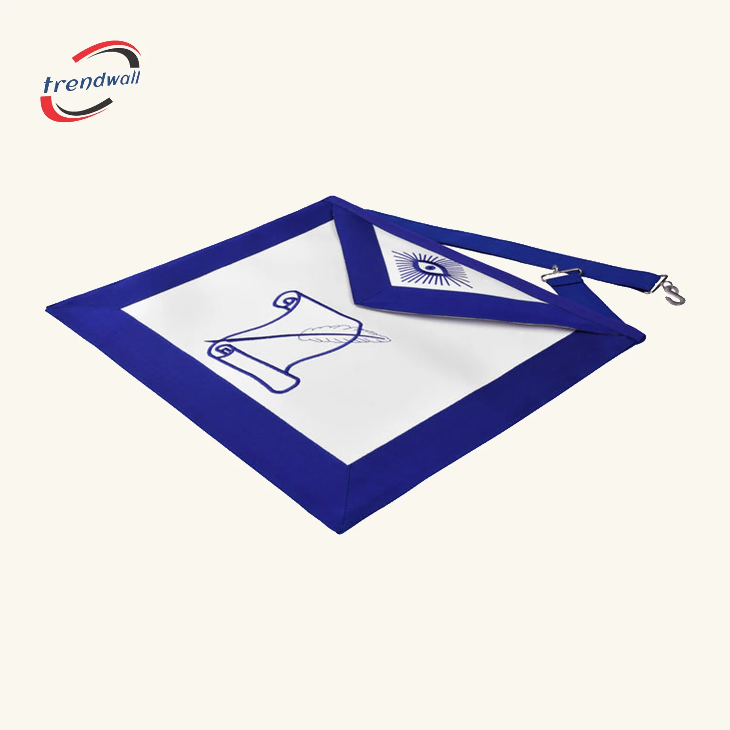 HISTORIAN BLUE LODGE APRON - WHITE & BLUE