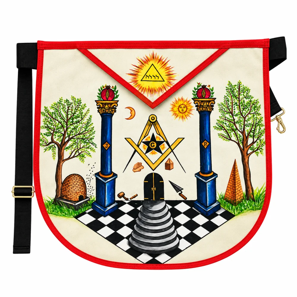 Hand-Painted Lambskin Apron