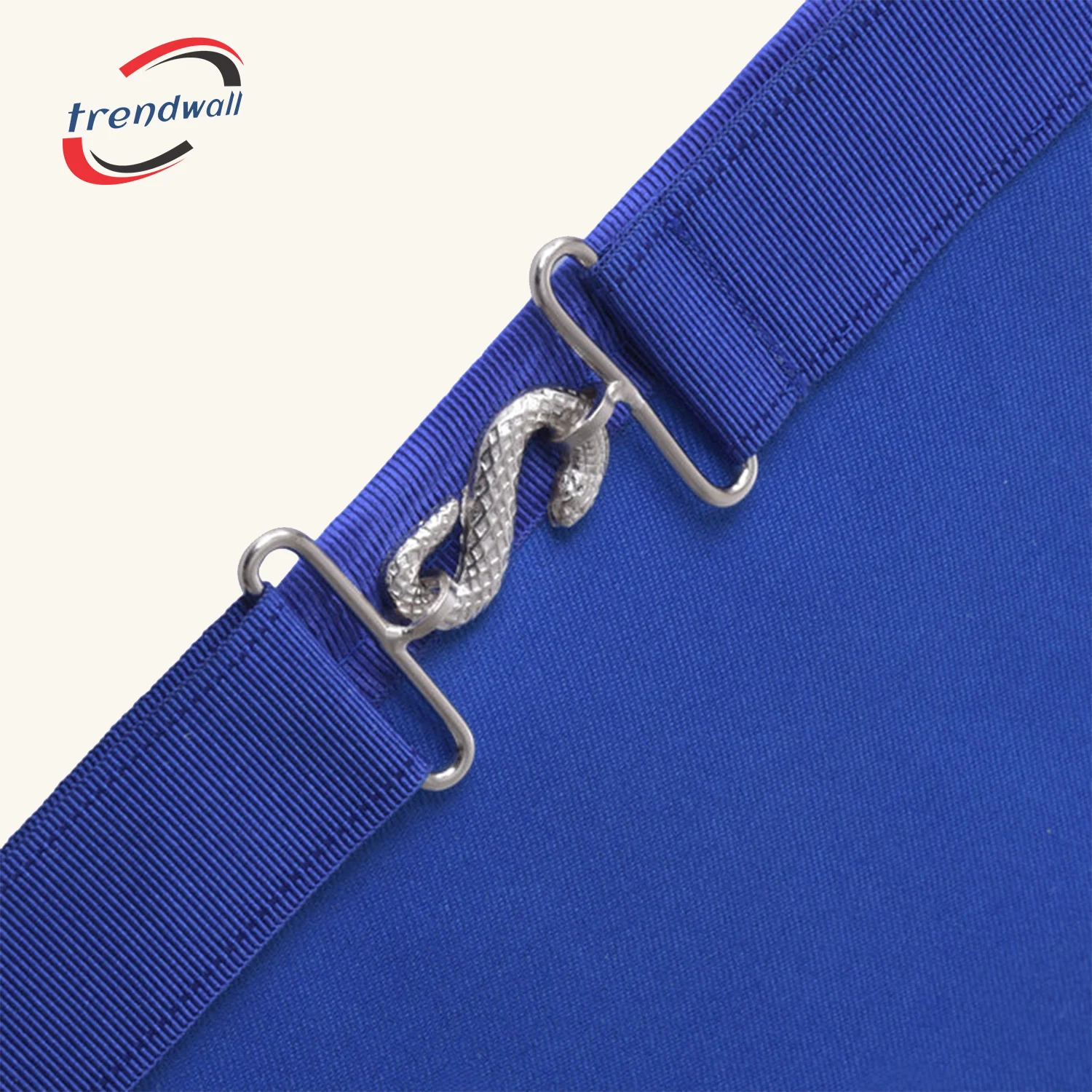 Junior Deacon Blue Lodge Officer Apron - Royal Blue With White Fringe