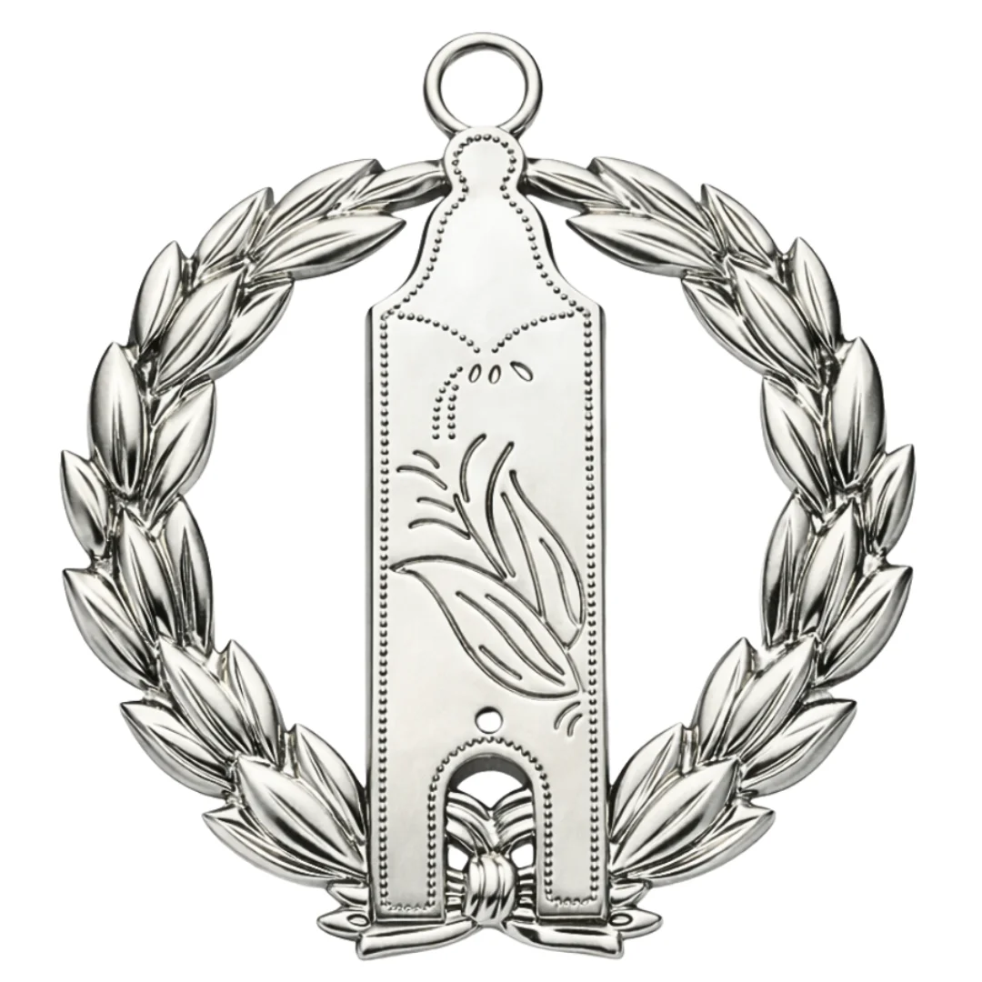 Grand Junior Warden Blue Lodge Officer Collar Jewel - Gold Plated