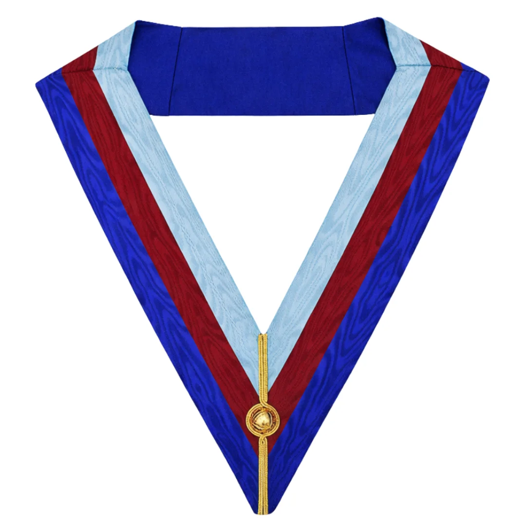 Grand Officers Royal Arch Chapter Collar - Three Colour Moiré