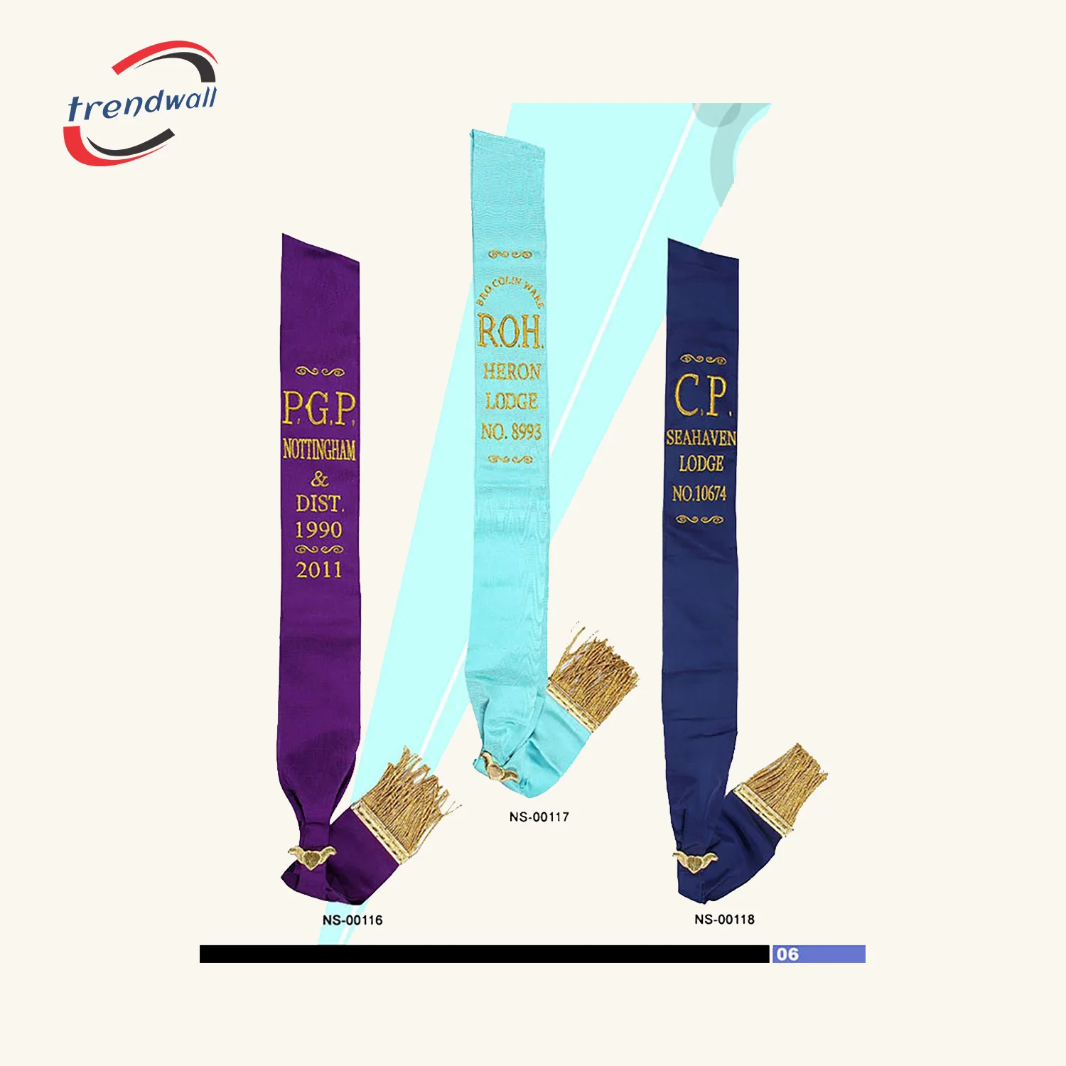Royal Antediluvian Order of Buffaloes (R.A.O.B.) Sash
