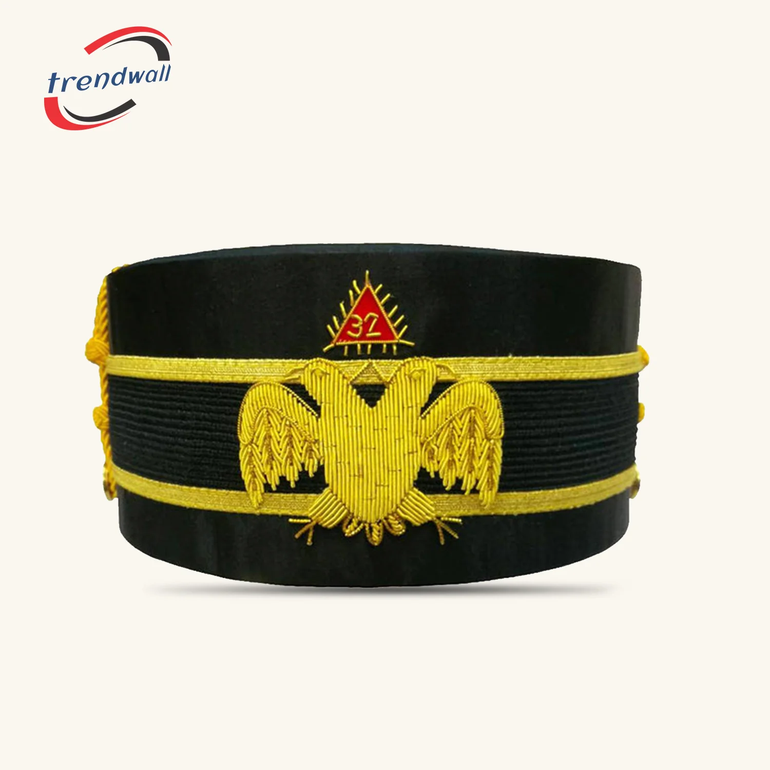 32nd Degree Scottish Rite Crown Cap - Double-Eagle Wings Down