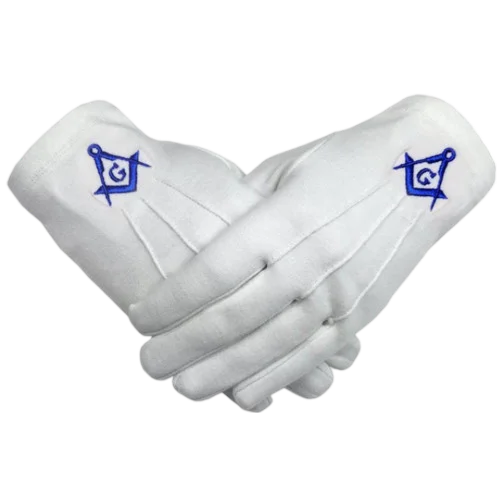 Master Mason Blue Lodge Gloves