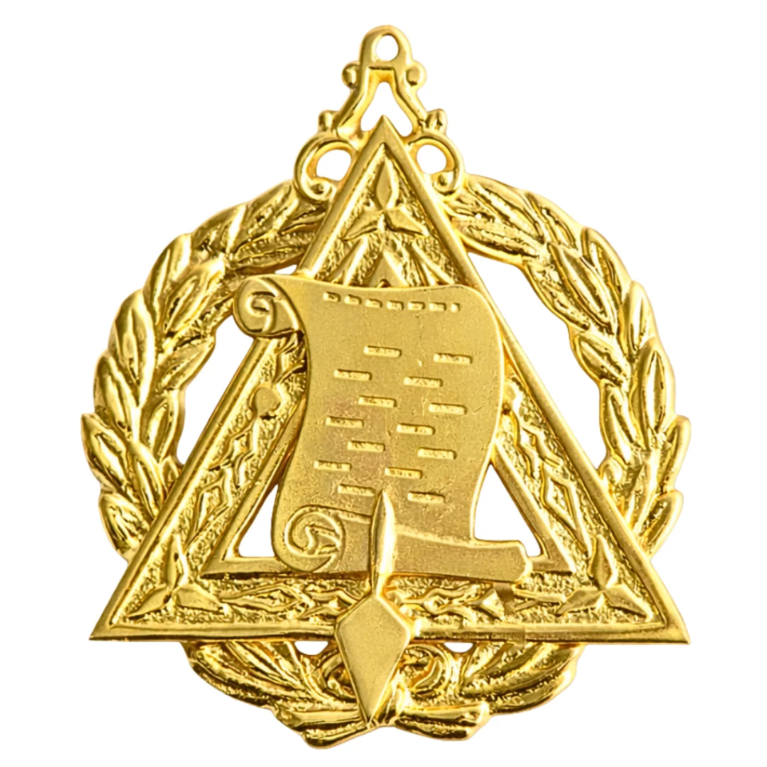 Grand Orator Royal & Select Masters Officer Collar Jewel - Gold Plated