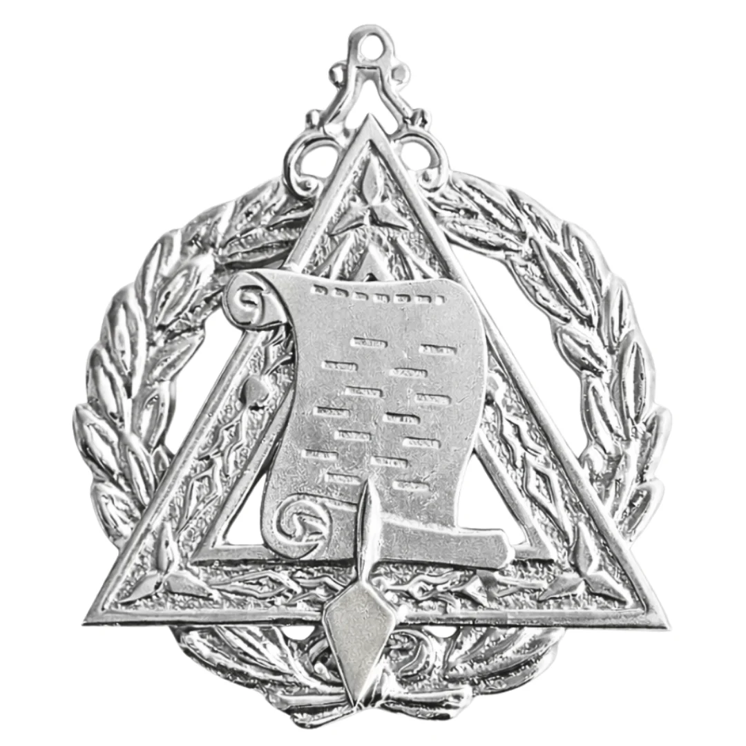 Grand Orator Royal & Select Masters Officer Collar Jewel - Silver Plated