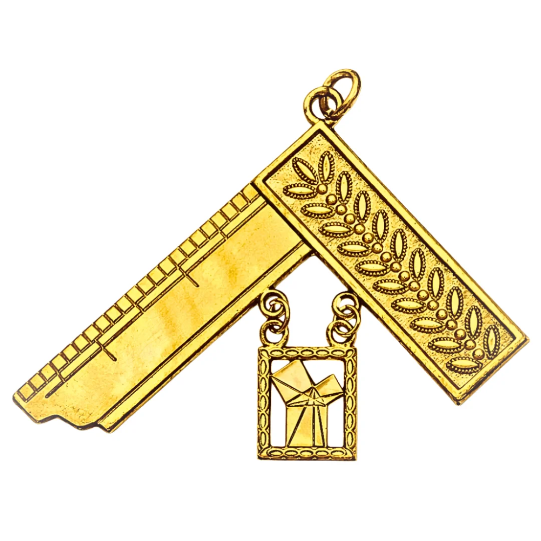 Past Master Craft English Regulation Collar Jewel - Gold Coated