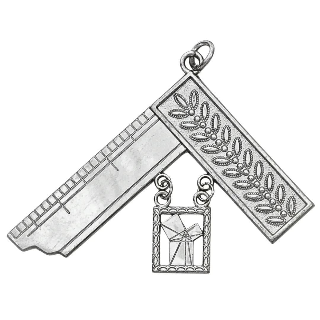 Past Master Craft English Regulation Collar Jewel - Silver Coated