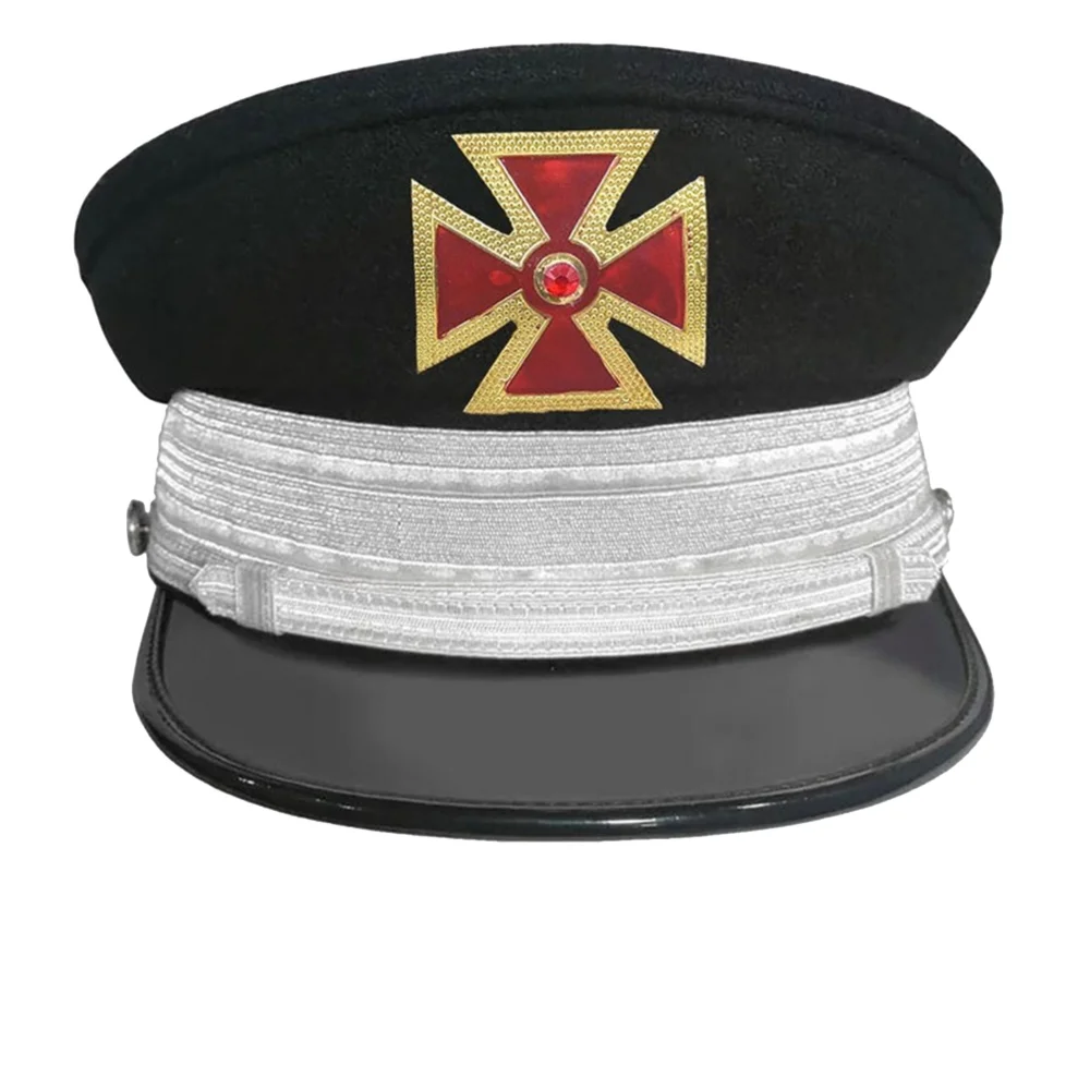 Grand Commandery Knights Templar Fatigue Cap Metal Cross Emblem