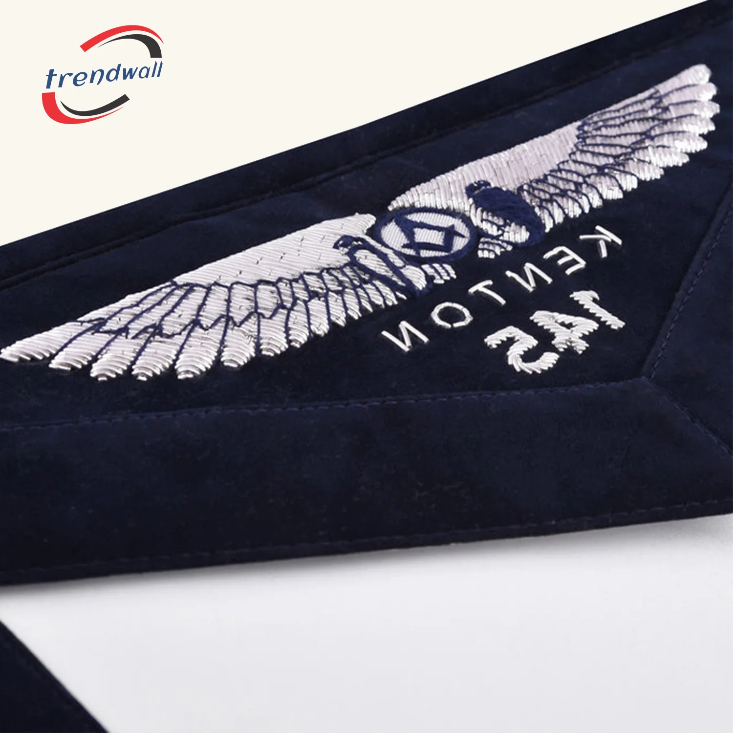 Junior Deacon Officer Apron - Kenton Lodge Navy Velvet