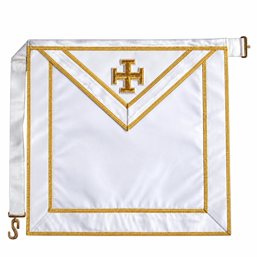 31st Degree Scottish Rite Apron - All White Satin