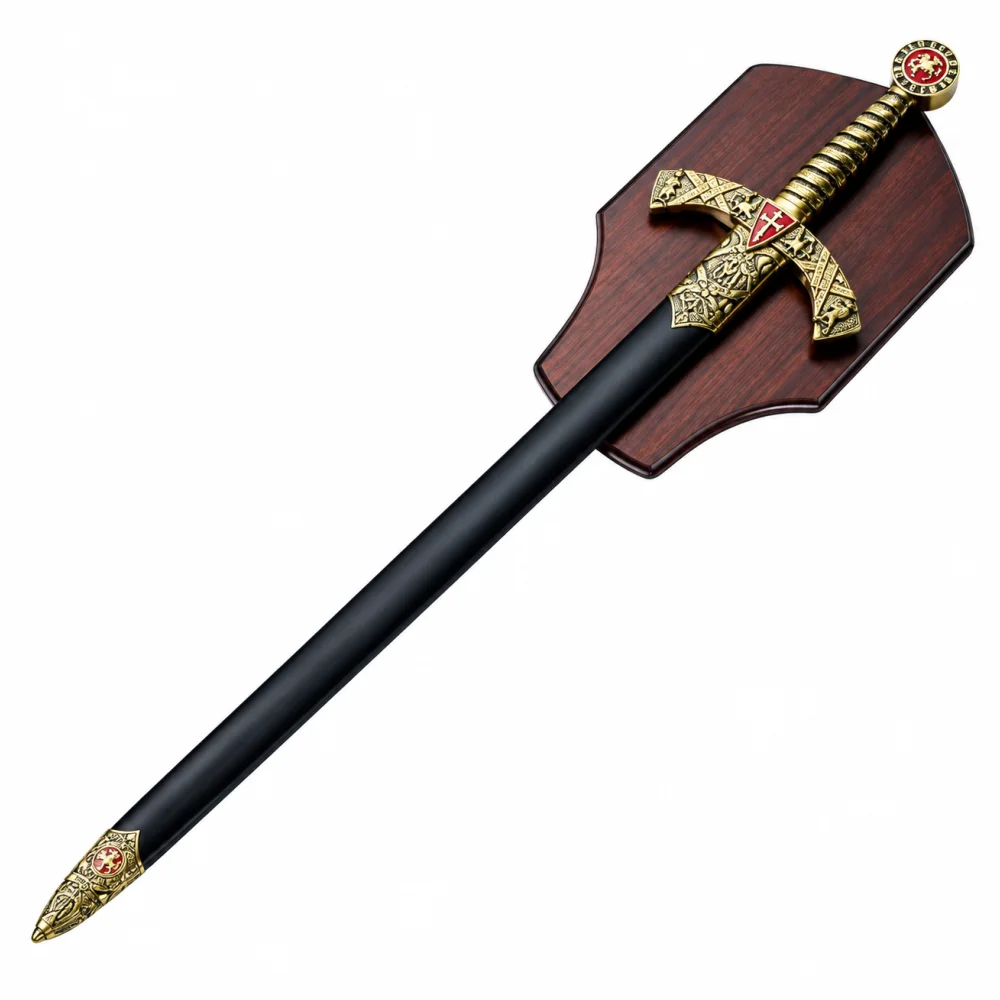Knights Templar Commandery Sword - Cross W Wall Mount & Scabbard