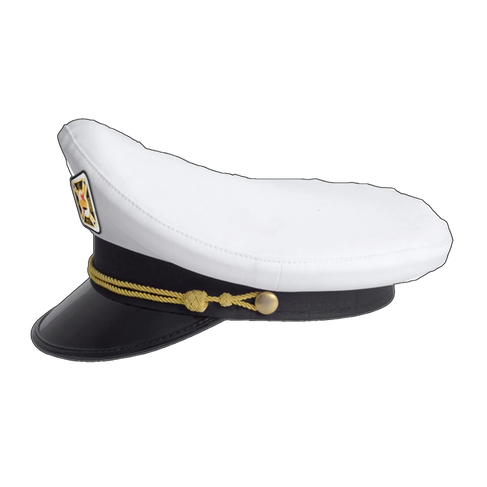 KNIGHTS TEMPLAR Commandery Fatigue Cap with Gold Metal Emblem