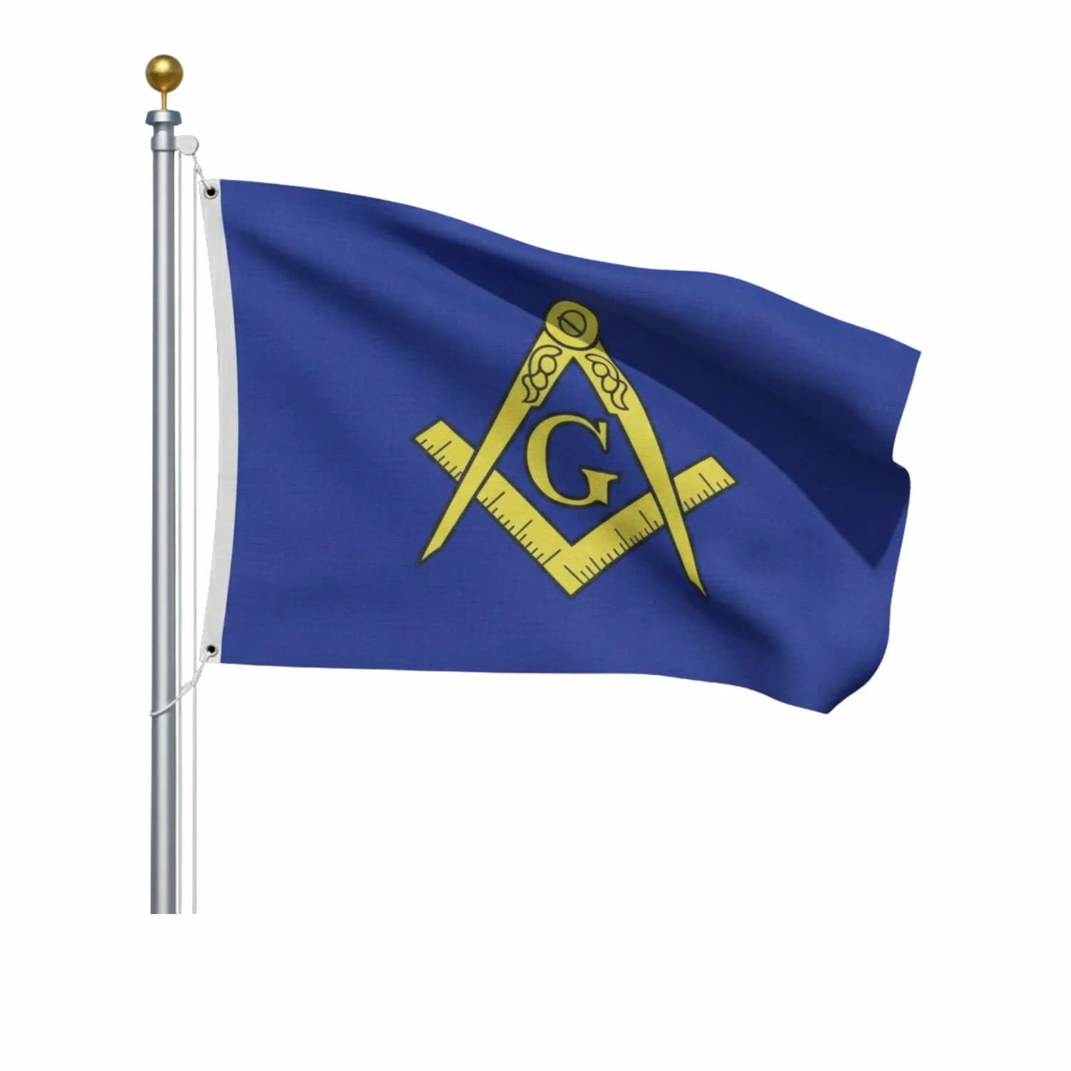 Masonic Mason Garden Flag - Sleeved Double Sided Flag