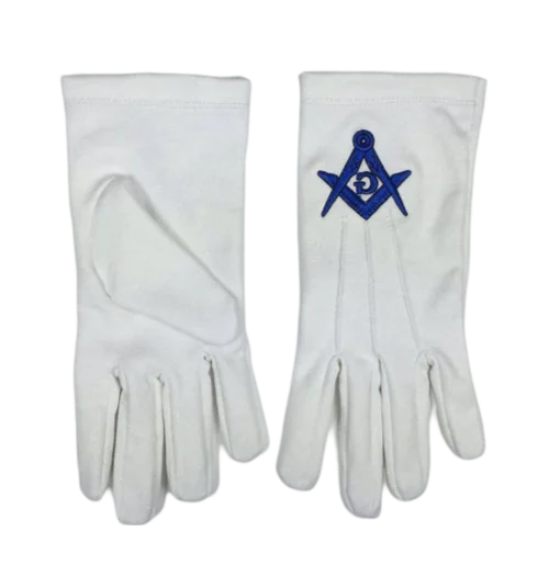 Master Mason Blue Lodge Gloves 