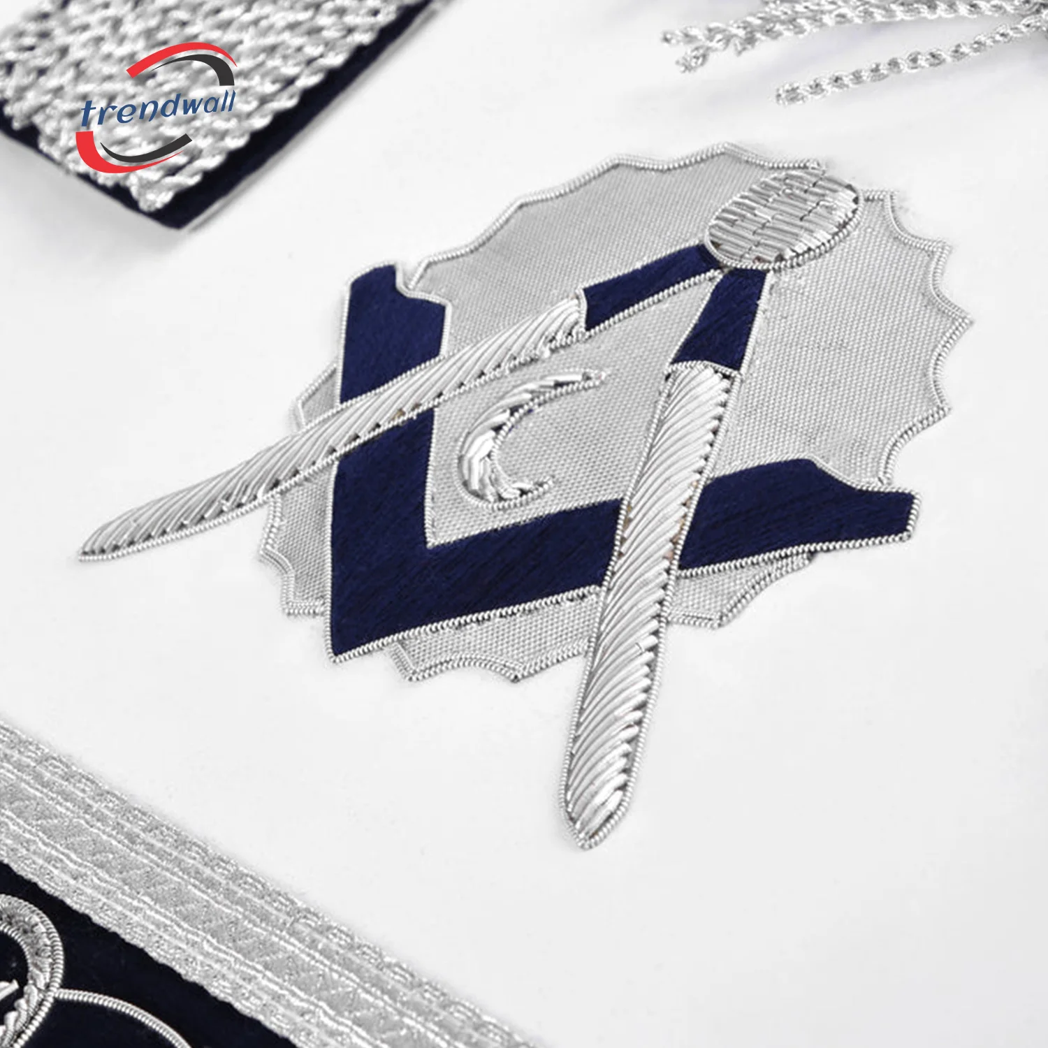 Junior Deacon Blue Lodge Officer Apron - Dark Blue