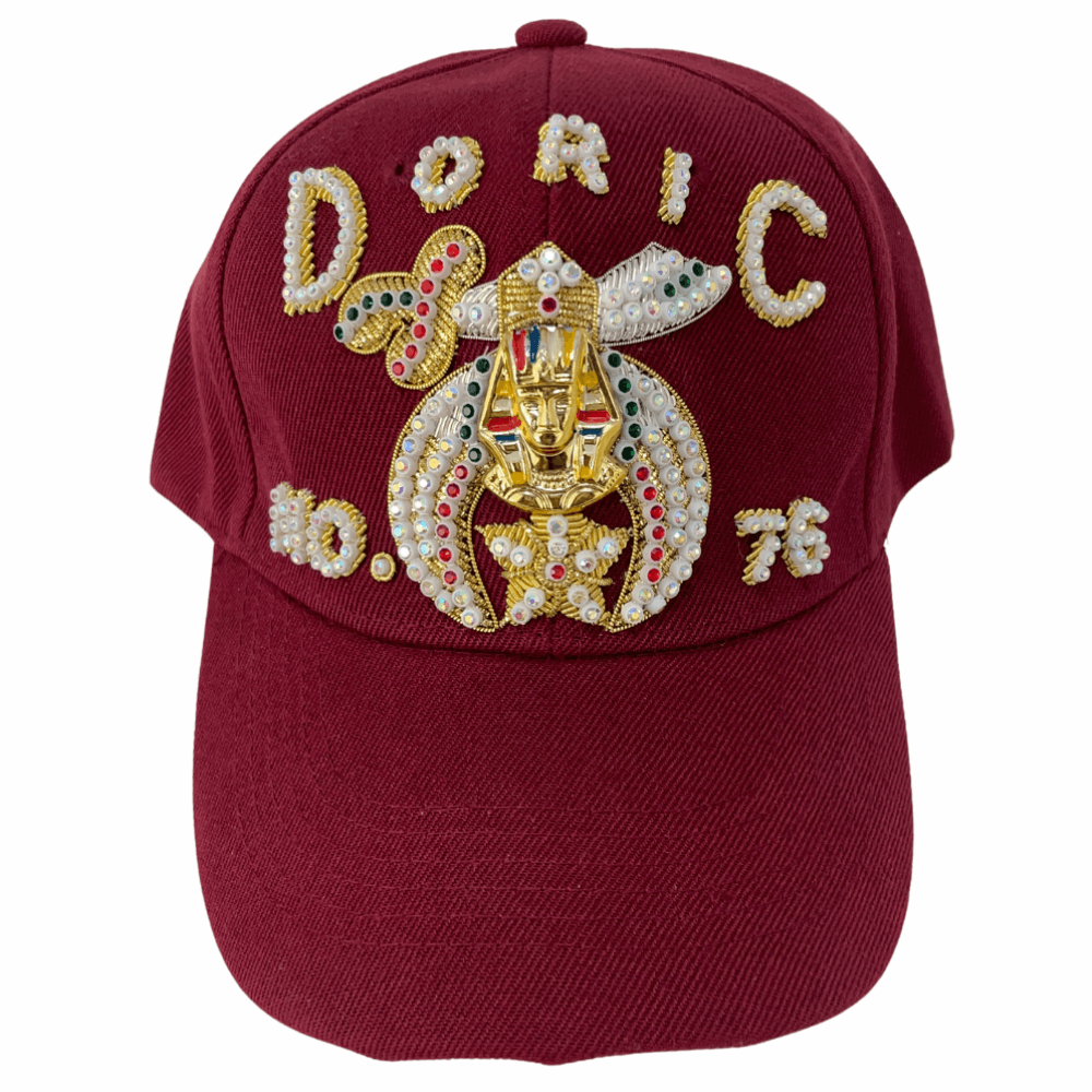 Shriners Single Row Jewel Baseball Cap