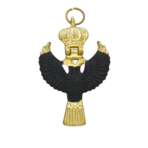 31st Degree Rose Croix Scottish Rite Collarette Jewel Black Gold Crown
