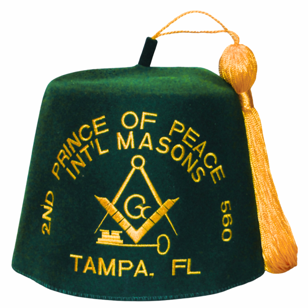 International Masons Embroidered Fez