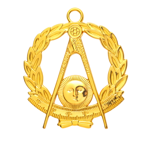 Grand Past Master Blue Lodge Collar Jewel - Gold Metal