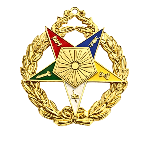Grand Associate Matron OES Officer Collar Jewel - Colorful Star