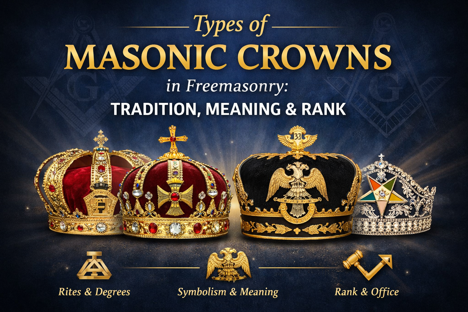 Types of Masonic Crowns in Freemasonry: Tradition, Meaning & Rank