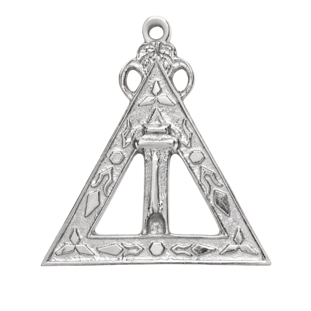 Scribe Royal Arch Chapter Officer Collar Jewel - Silver Plated