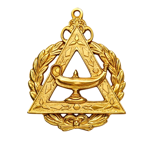 Grand Archivist Royal Arch Chapter Officer Collar Jewel - Gold Metal