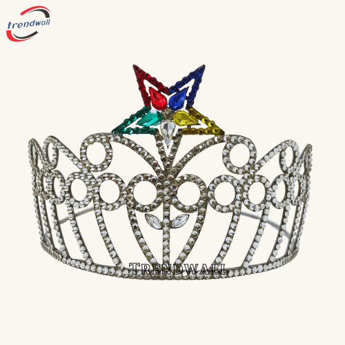 Freemason Associate Crown Silver Tone