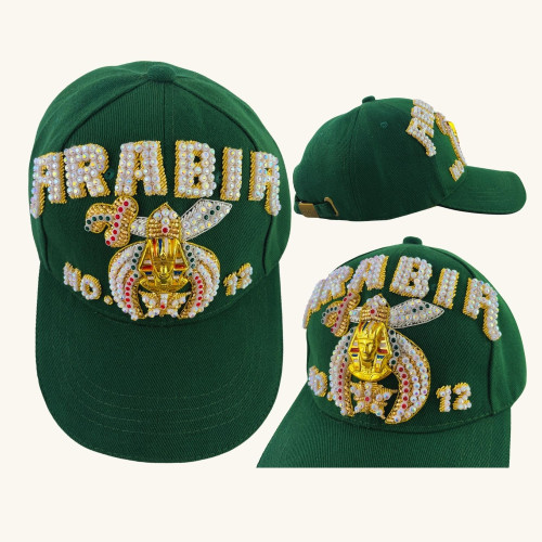Masonic Shriners Baseball Cap – Double Row With Side Emblems