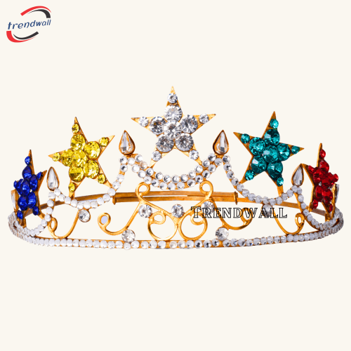 OES Five Stars Crown Gold Tone