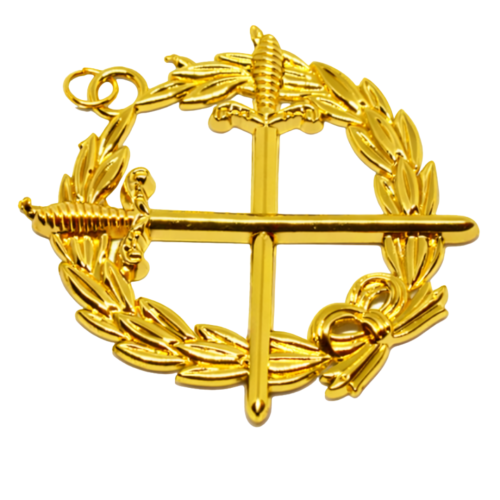 Grand Sentinel Blue Lodge Officer Collar Jewel - Gold Metal